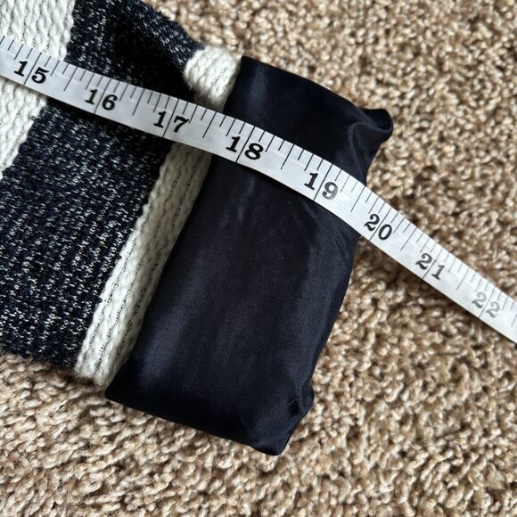 Splendid Knit Jacket Womens S Blue White Striped Collarless Preppy Nautical - Picture 7 of 9